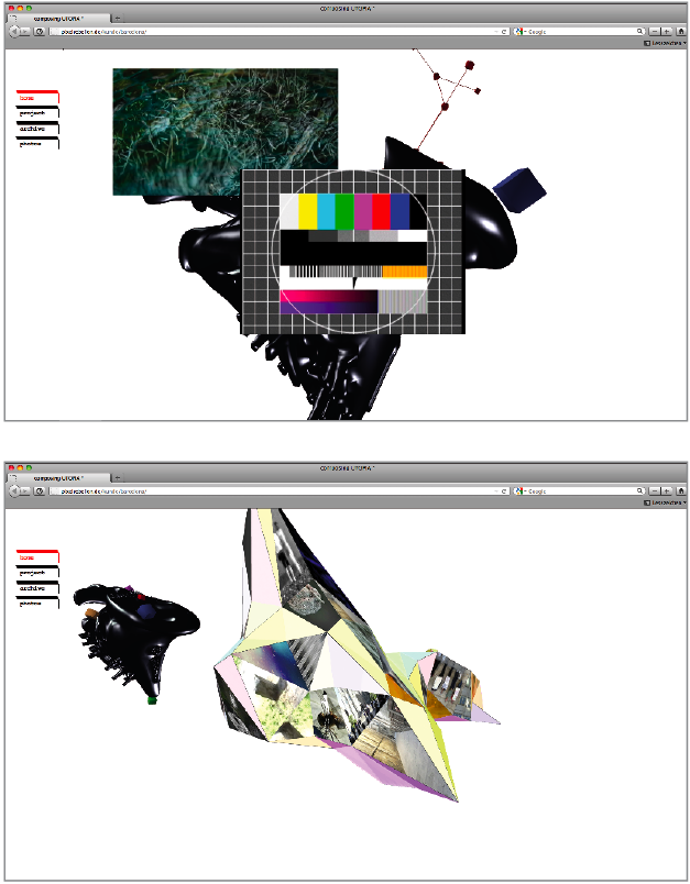 screenshot website composing utopia